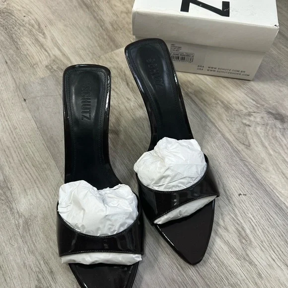 SCHUTZ Elodie Dark Brown Mules - Picture 5 of 5